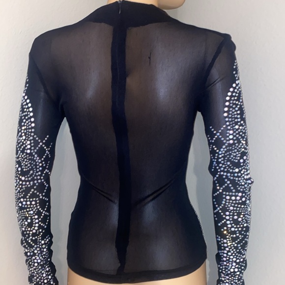 Windsor Black Blouse Studs and Sequins - Picture 4 of 6